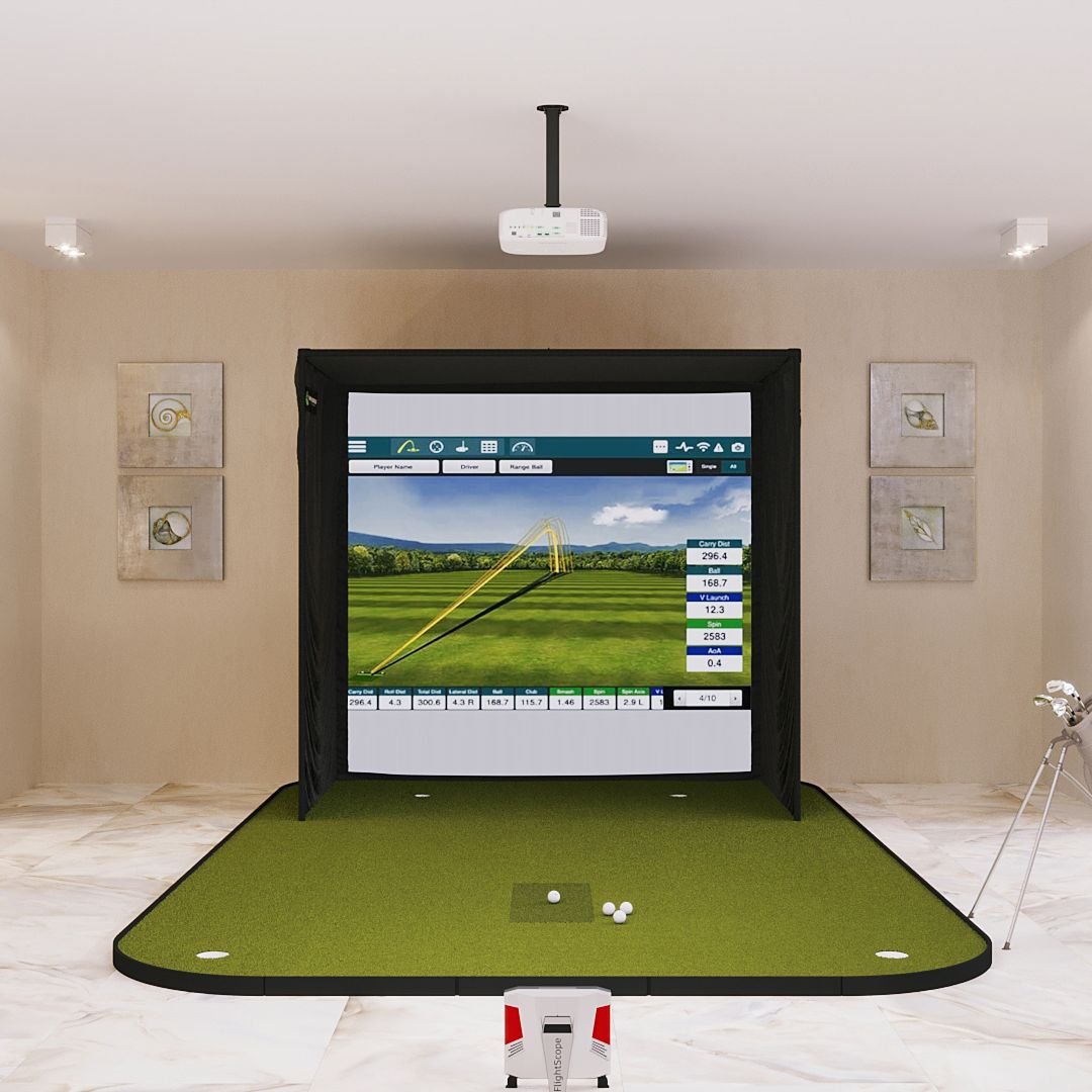 FlightScope X3C SIG8 Golf Simulator Package