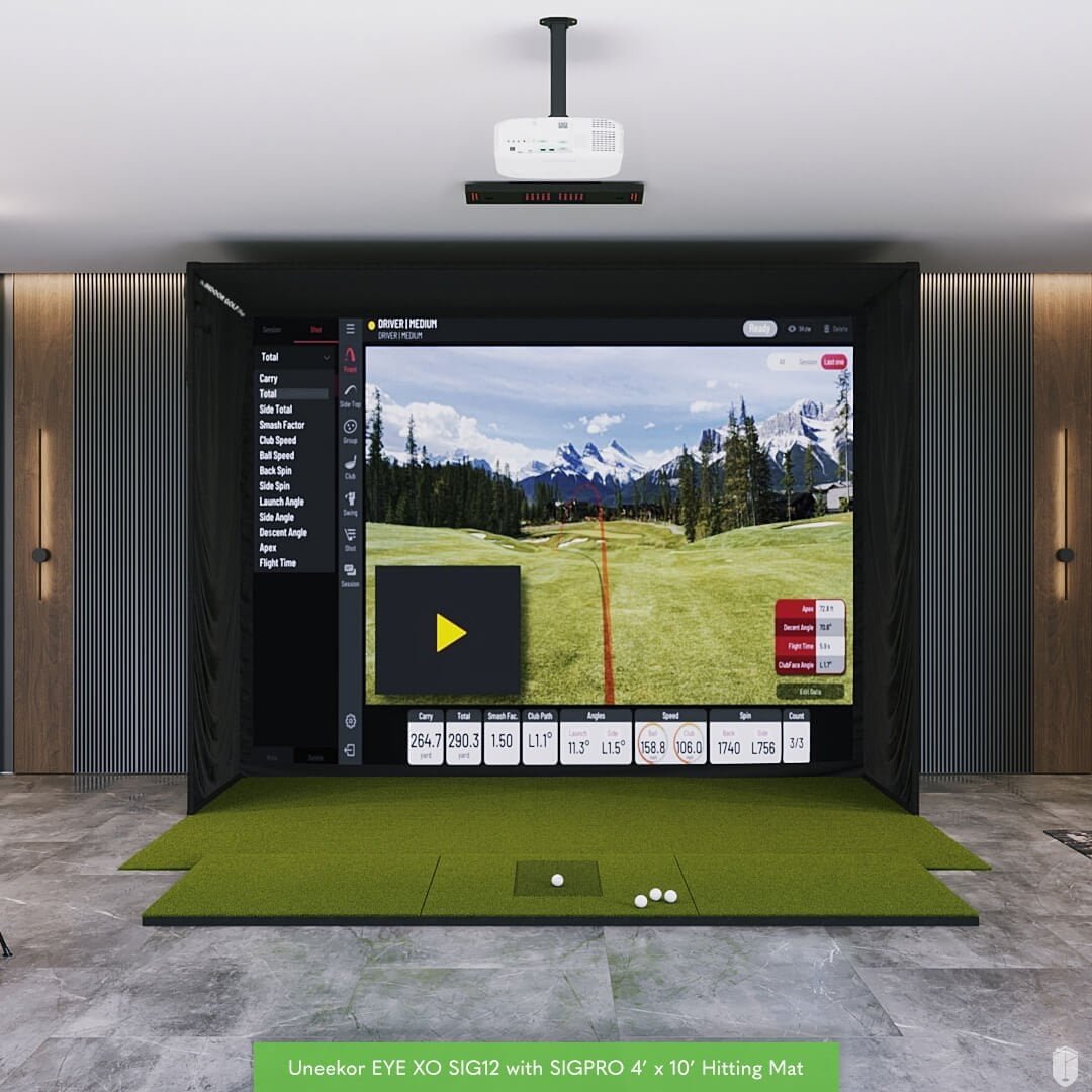 Uneekor EYE XO SIG12 Golf Simulator Package - Image 2