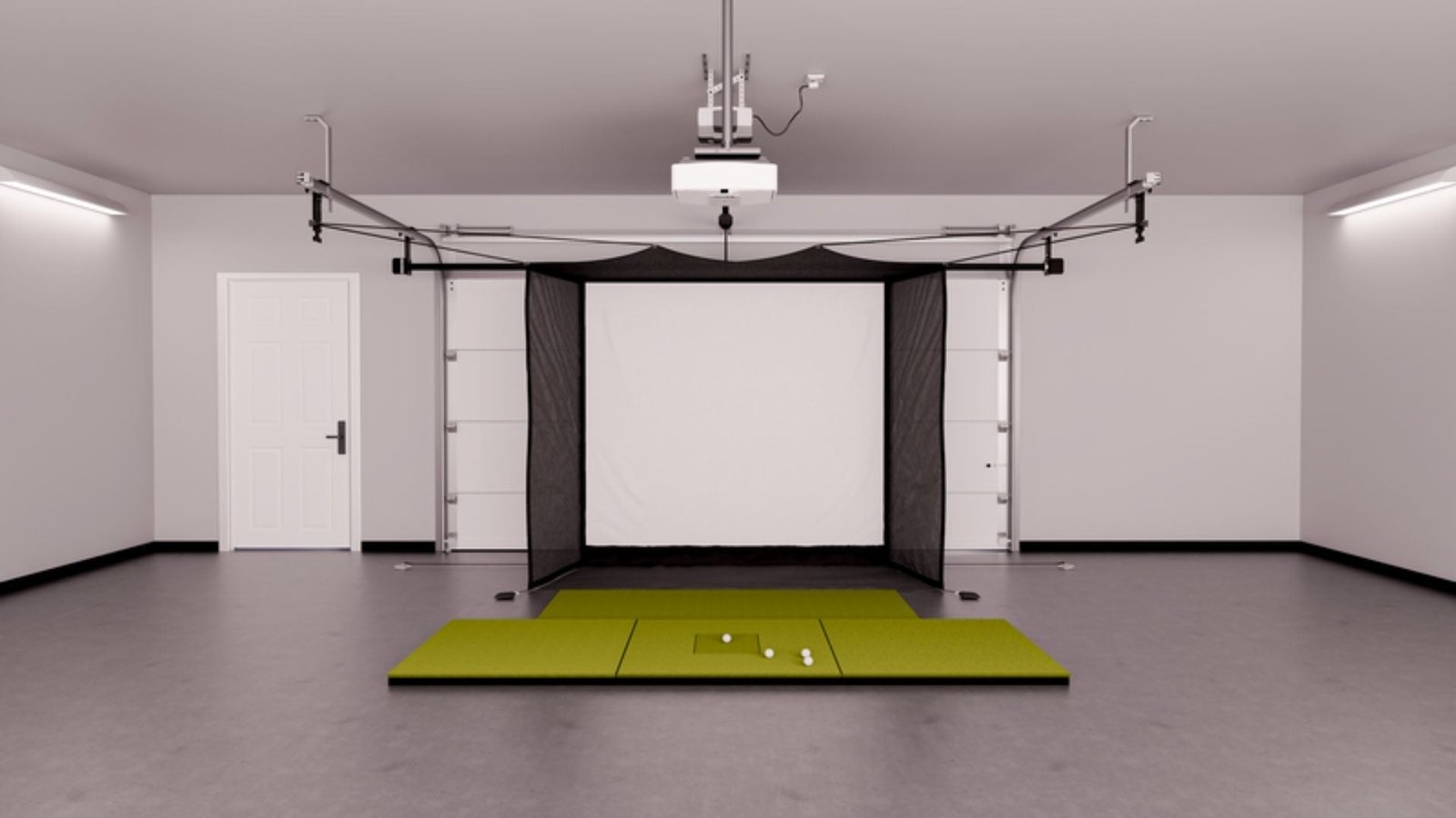 Uneekor EYE MINI LITE Garage Golf Simulator Package - Image 3